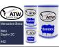 Preview: Mercedes-Benz, Bleu Saphir 2C, 492: 500ml Lackdose + 500ml Klarlack + 250ml Härter - Set, von ATW Autoteile West.